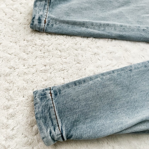 NWT- SOMETHING NAVY Sydney Side Tie Washed Indigo Jeans - Picture 8 of 15